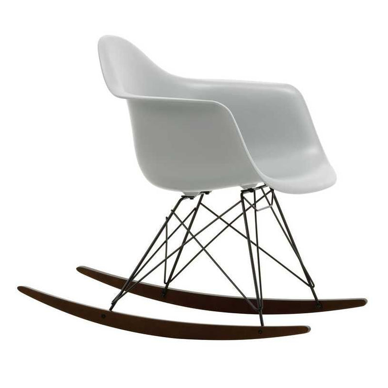 Vitra - Eames Plastic Armchair RAR | Kufen Ahorn dunkel / hellgrau RE / verchromt