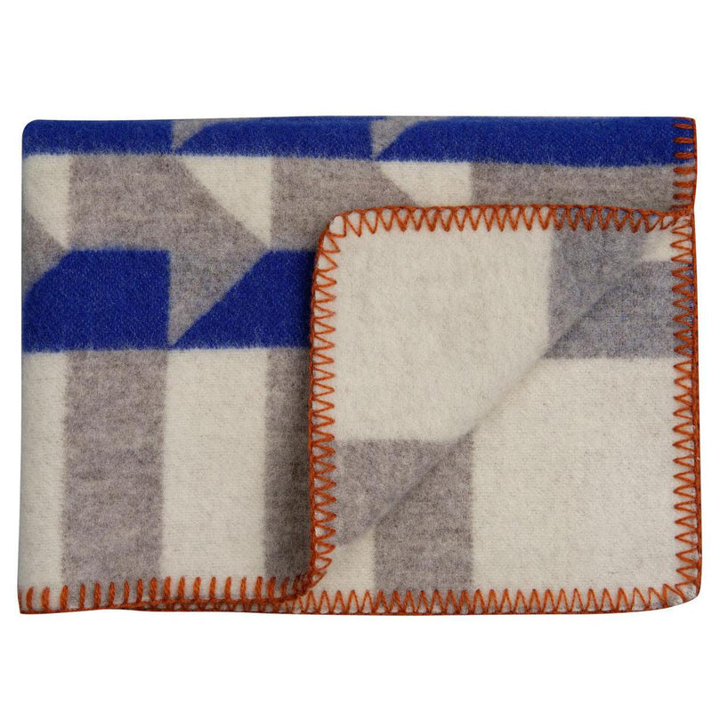 Røros Tweed - Kvam Babydecke | blau