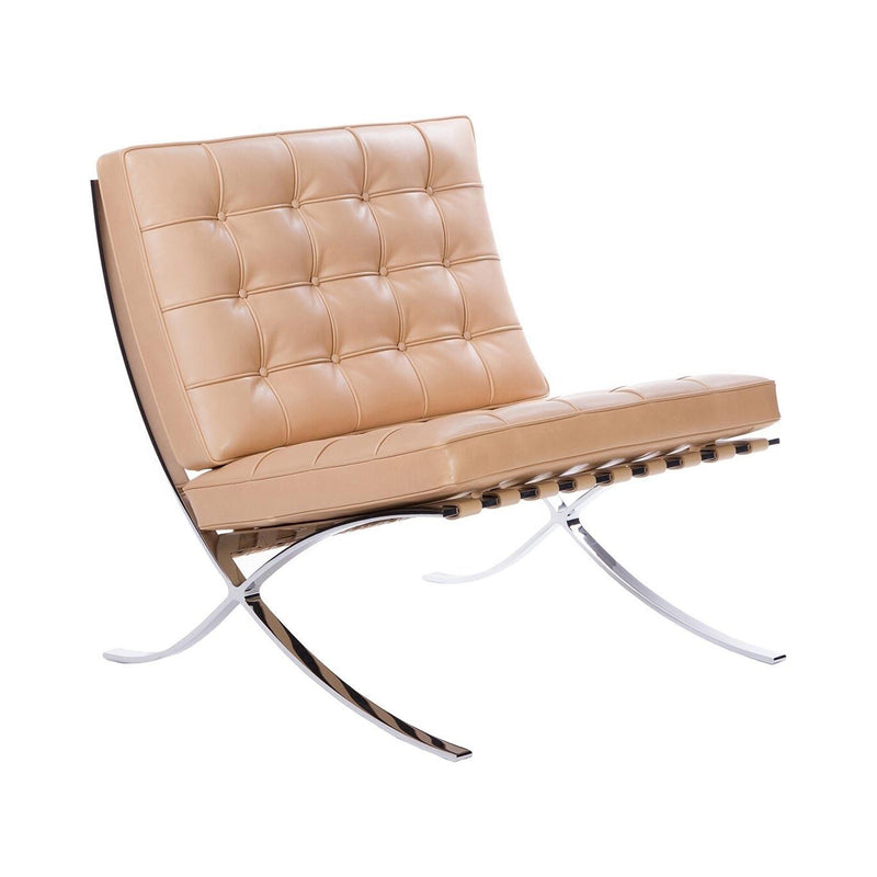 Knoll - Barcelona Sessel | Venezia natur / Chrom