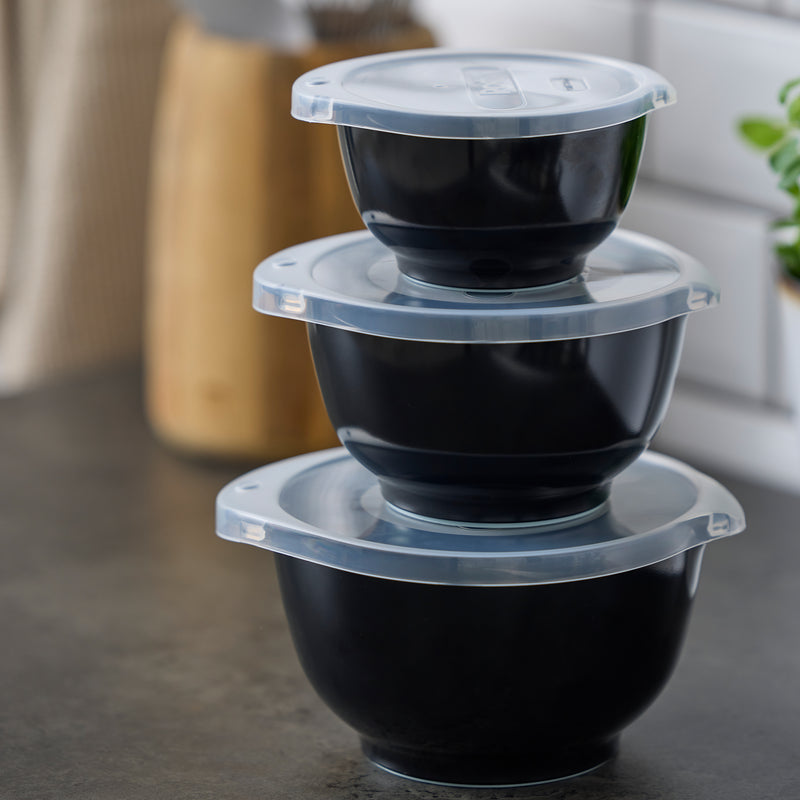 Rosti - Margrethe Rührschüssel-Set | 6er Set / 0,25 l - 3 l / carbon black