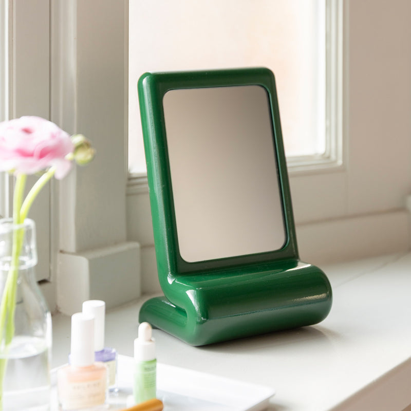 &klevering - Vanity Kosmetikspiegel | grün