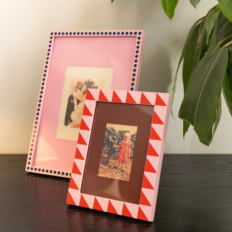 &klevering - Patch Bilderrahmen | 21 x 30 cm / gepunket, 14,5 x 19 cm / triangel