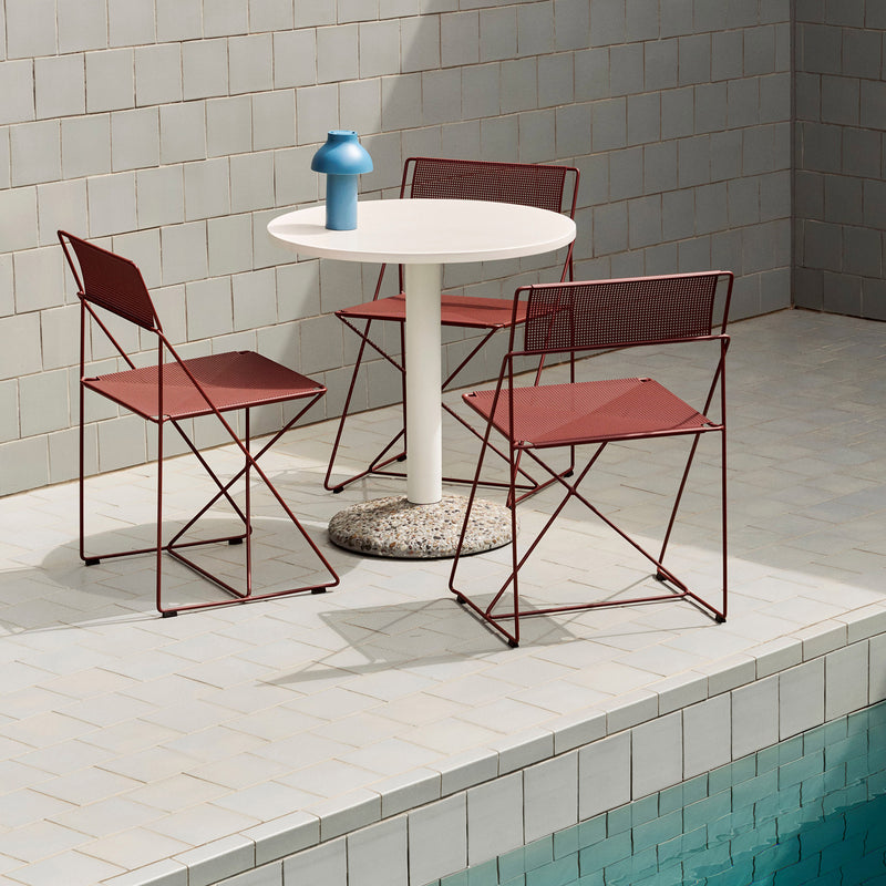 HAY - X-Line Stuhl Outdoor | iron red / iron red