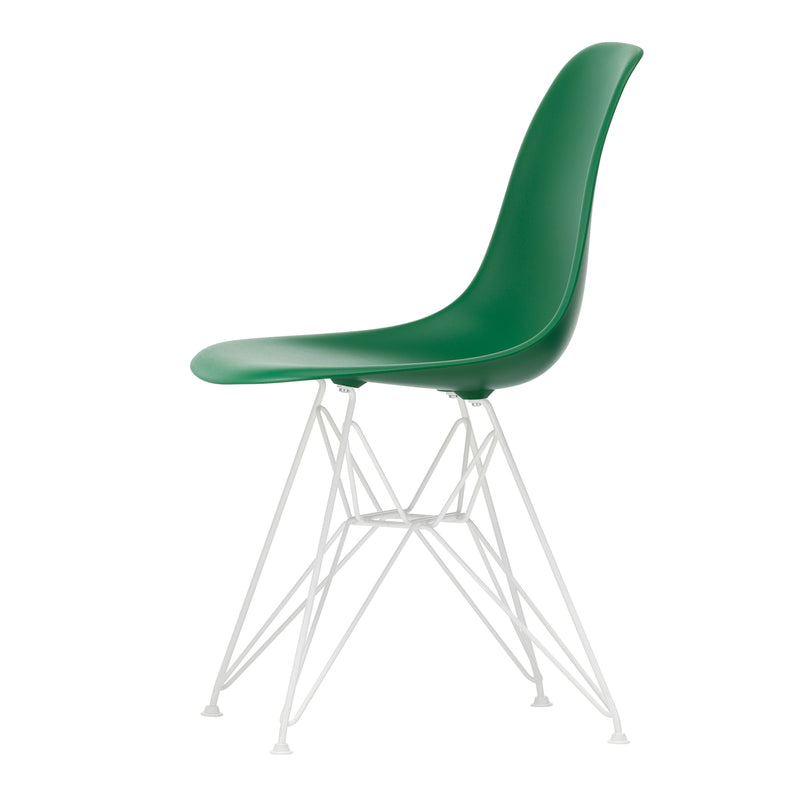 Vitra - Eames Plastic Side Chair DSR RE | Filzgleiter weiß / smaragd RE / weiß