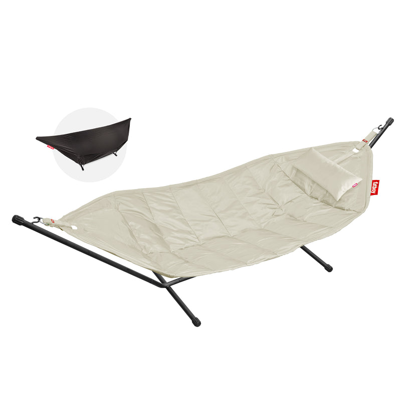 Fatboy - Headdemock Hängematte Deluxe mit Gestell, Kissen und Abdeckung | creme