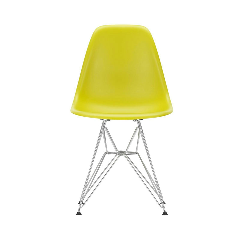 Vitra - Eames Plastic Side Chair DSR RE | Filzgleiter basic dark / senf RE / verchromt