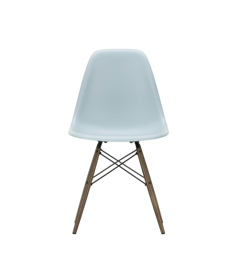 Vitra - Eames Plastic Side Chair DSW RE | Filzgleiter basic dark / eisgrau RE / Ahorn dunkel