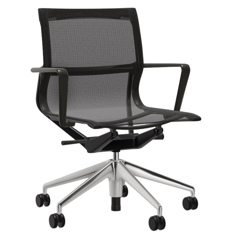 Vitra - Physix Bürodrehstuhl | TrioKnit 06 black pearl / tiefschwarz
