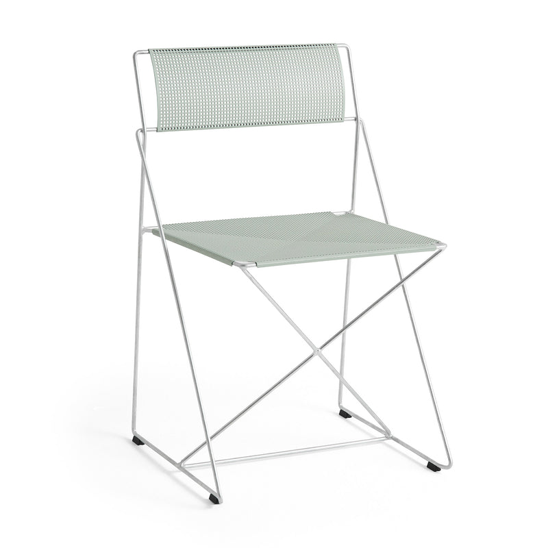 HAY - X-Line Stuhl Outdoor | pale linden / hot galvanized