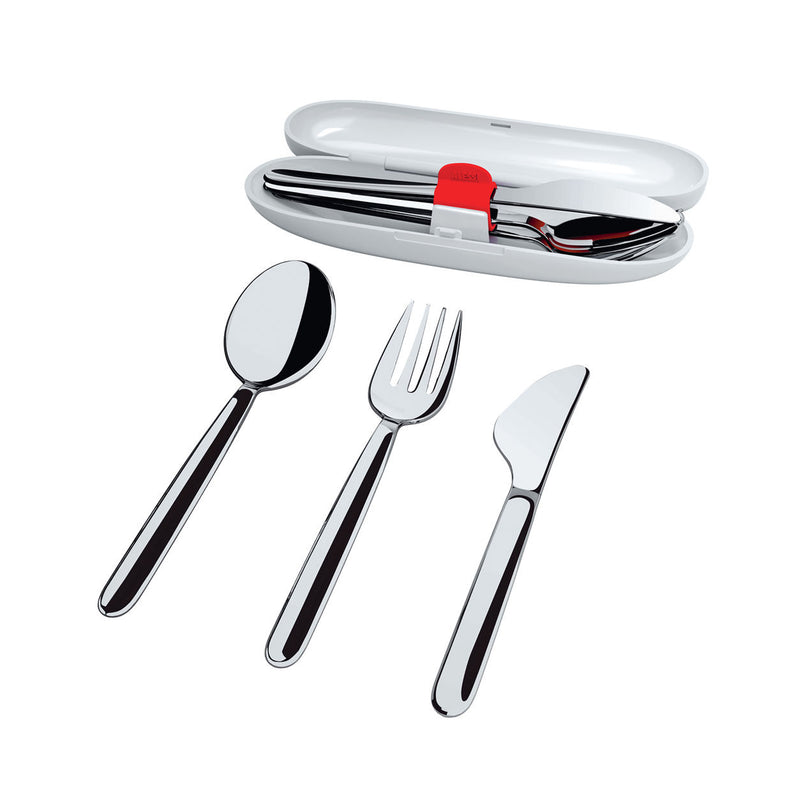 Alessi - Food à Porter Reisebesteck mit Etui |