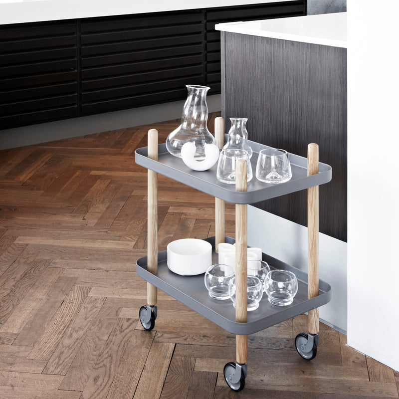Normann Copenhagen - Block Beistellwagen | Esche/hellgrau