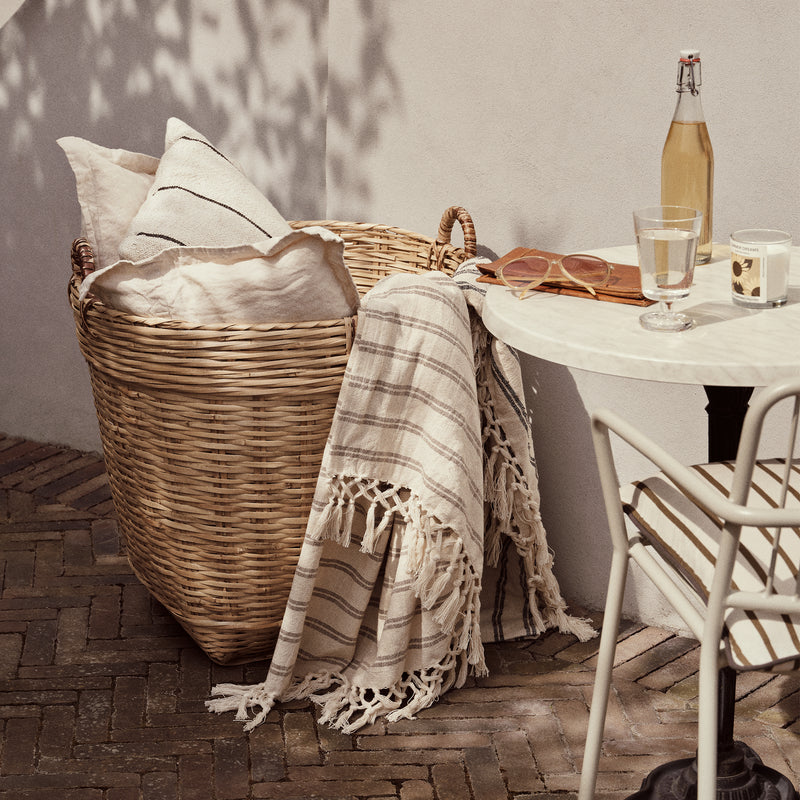Broste Copenhagen - Elly Decke | fungi grau/natur