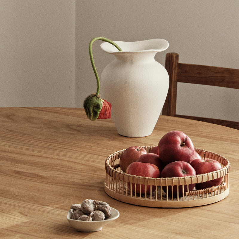 Broste Copenhagen - Florentina Vase | Ø 16 cm x H 22,5 cm / weiß