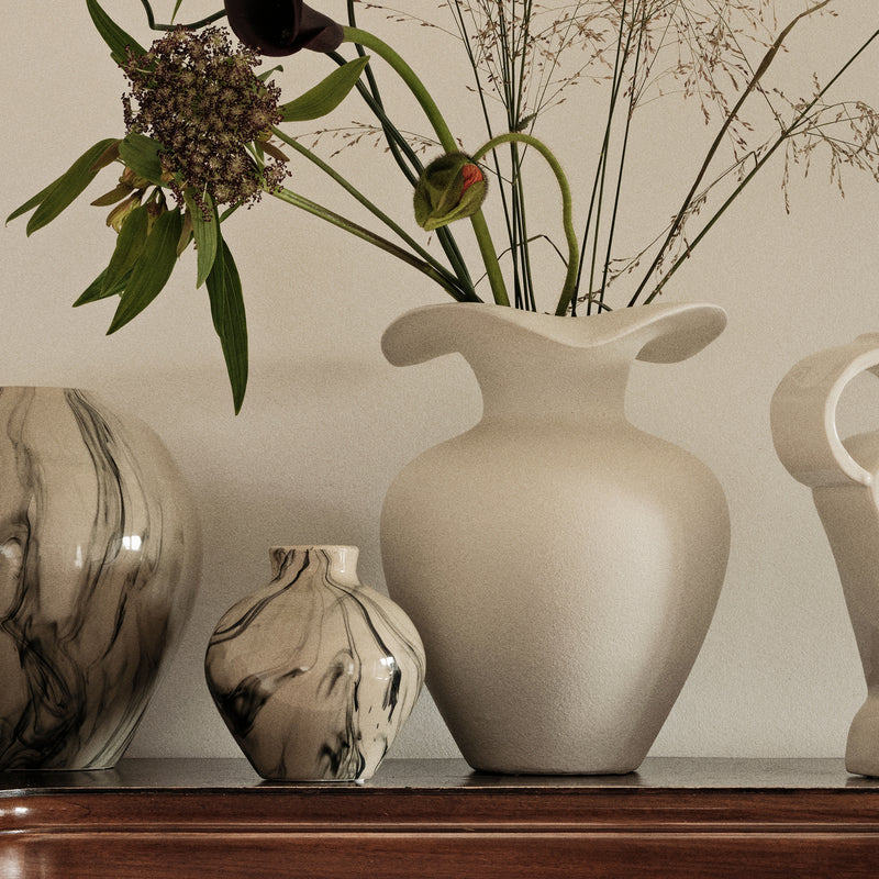 Broste Copenhagen - Florentina Vase | Ø 24 cm x H 32 cm / weiß