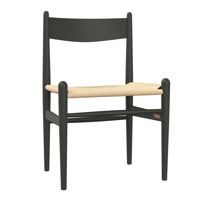 Carl Hansen - CH36 Stuhl | Buche soft grün lackiert
