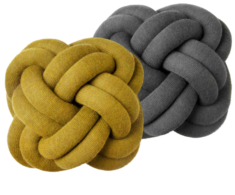 Design House Stockholm - Knot Kissen | gelb