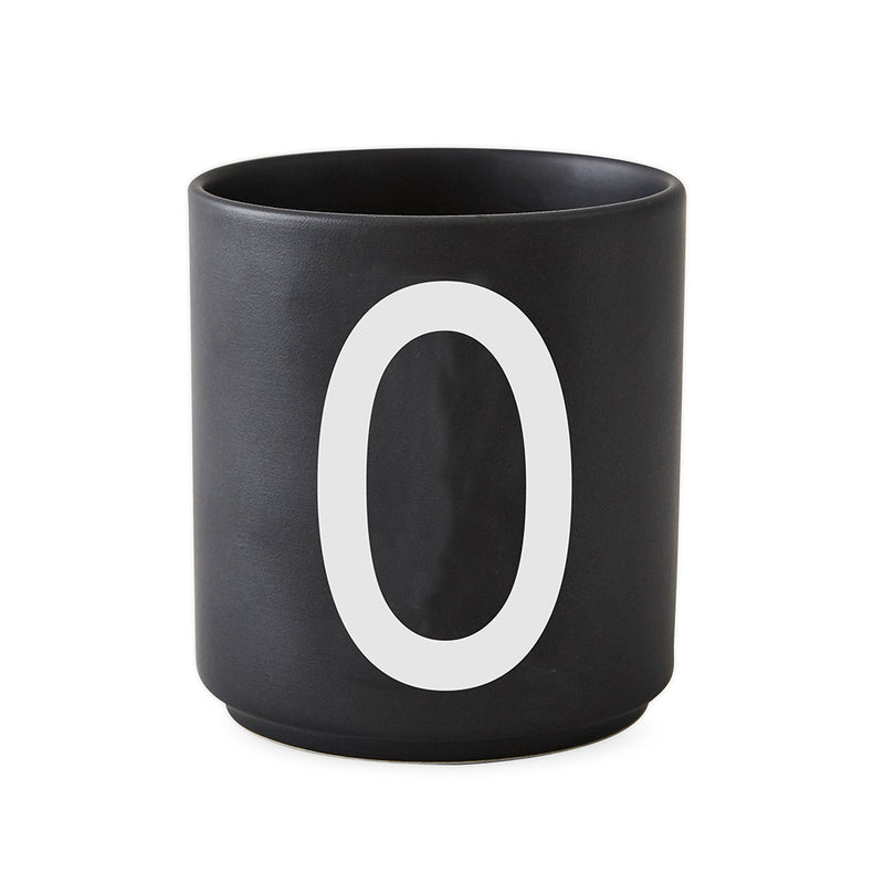 Design Letters - AJ Porzellan Becher | O / schwarz
