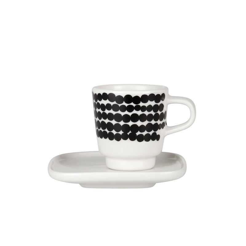 Marimekko - Oiva Räsymatto Espressotasse mit Untertasse |