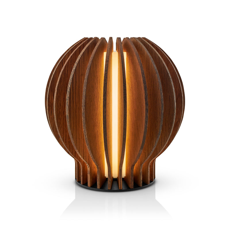 Eva Solo - Radiant LED Akku-Leuchte | Ø 14 x H 15 cm / Eiche geräuchert