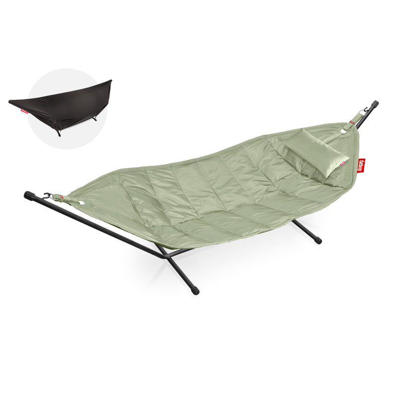 Fatboy - Headdemock Hängematte Deluxe mit Gestell, Kissen und Abdeckung | seagrass