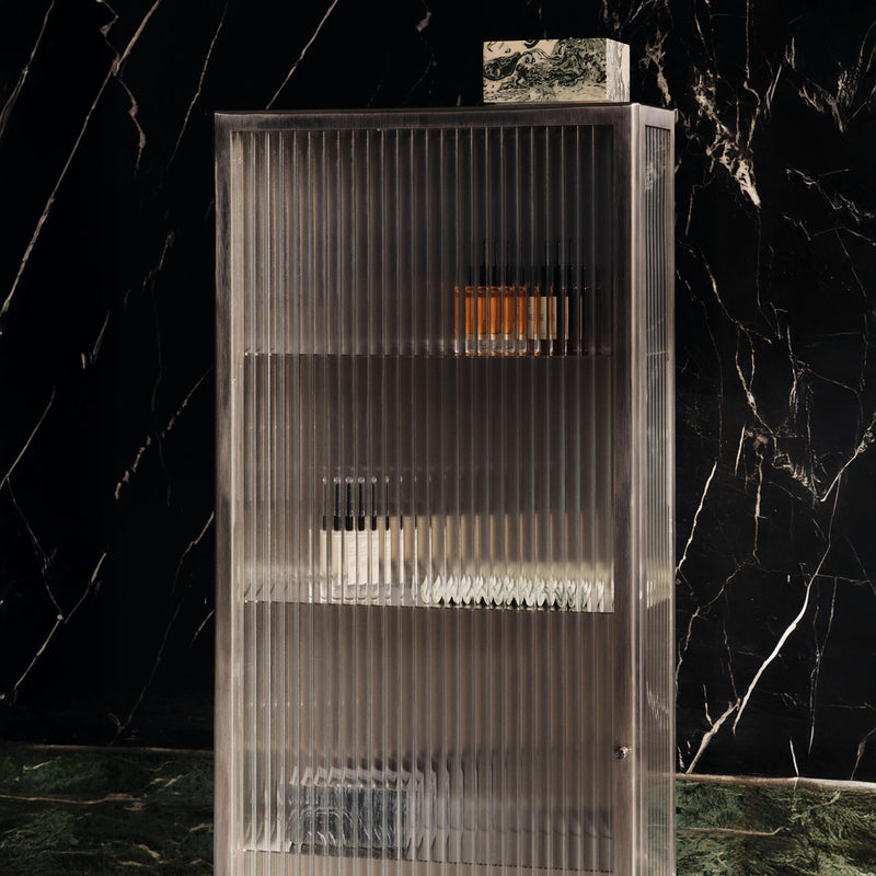 Ferm Living - Haze Wandschrank | 35 x 100 cm / Edelstahl
