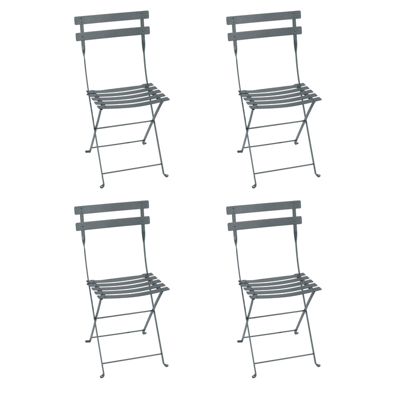 Fermob - Bistro Klappstuhl Metall Set | gewittergrau
