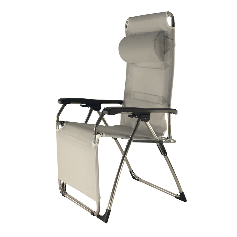 Fiam - Amida Aluminium Relaxliege | silbergrau