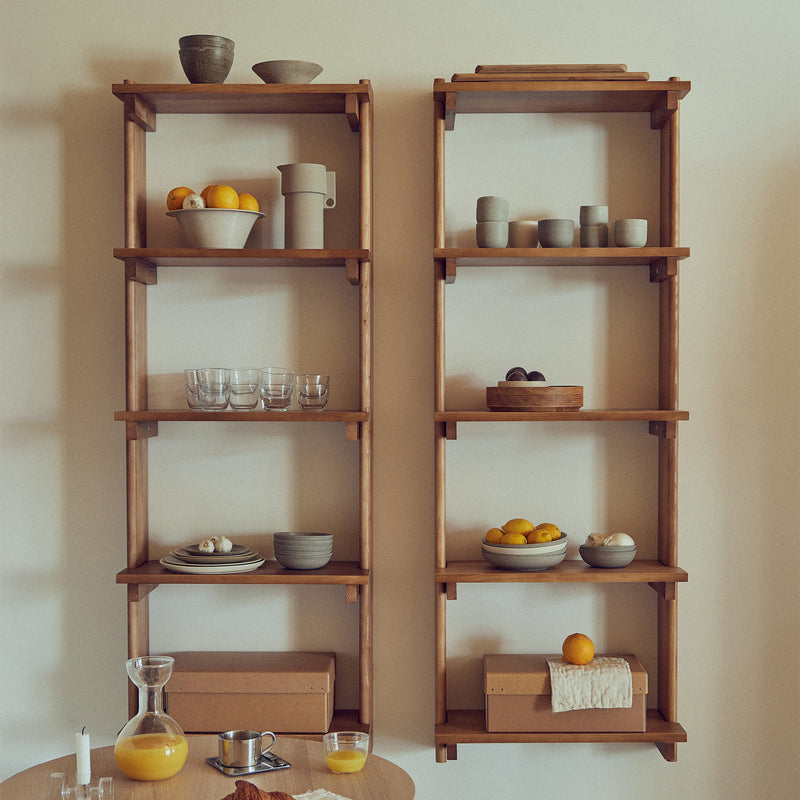 Form & Refine - Beam Wandregal | 60 x 167 cm / dunkelbraun