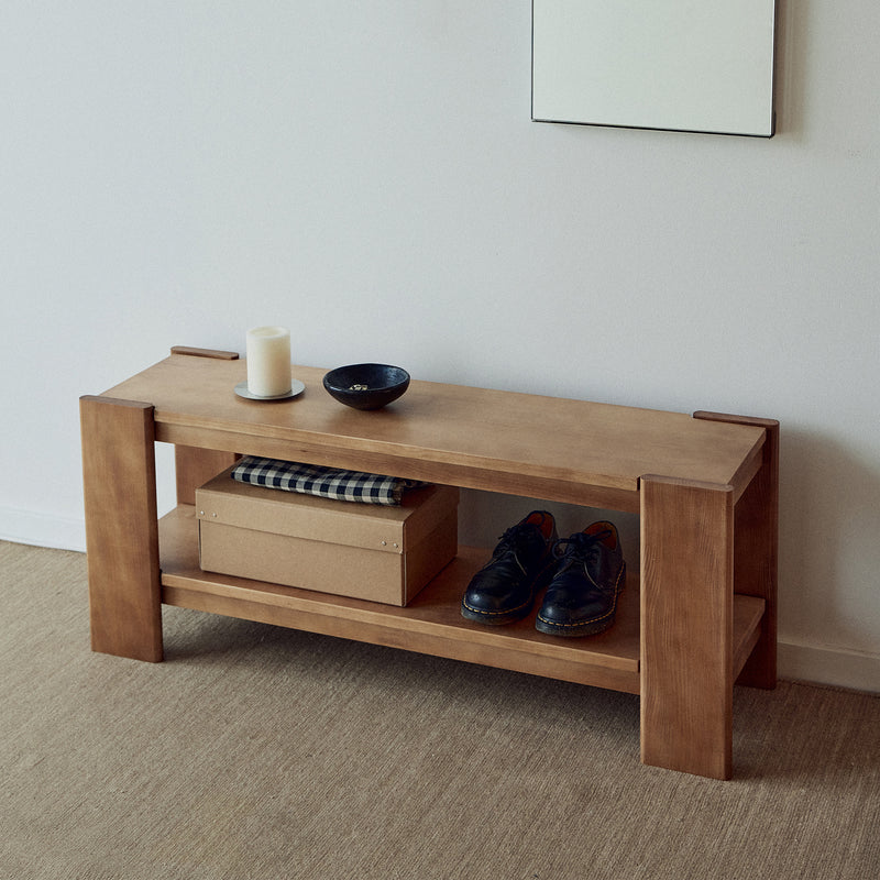Form & Refine - Beam Bank | dunkelbraun