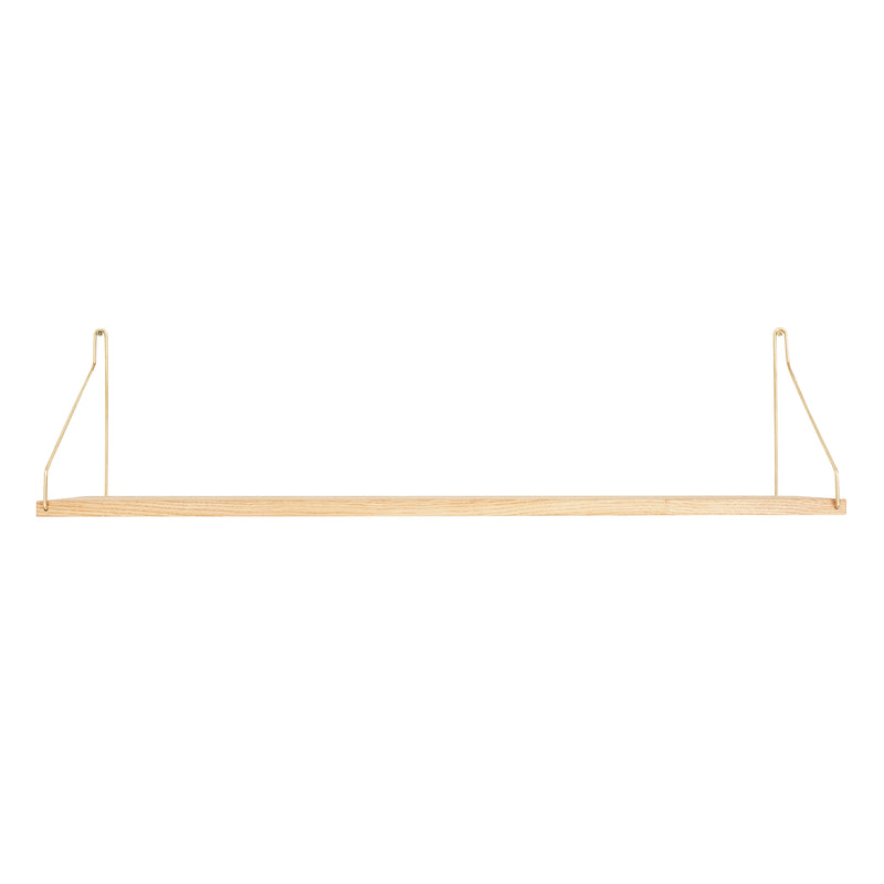 Frama - Shelf Wandregal | 80 x 20 cm / Eiche/Messing