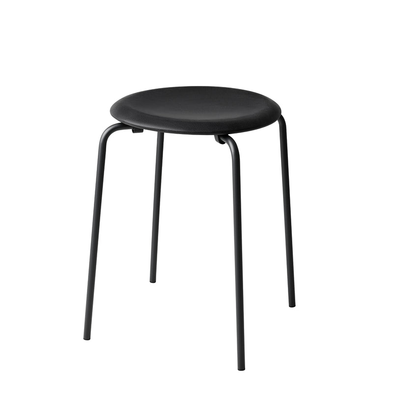 Fritz Hansen - Dot Hocker | Leder schwarz