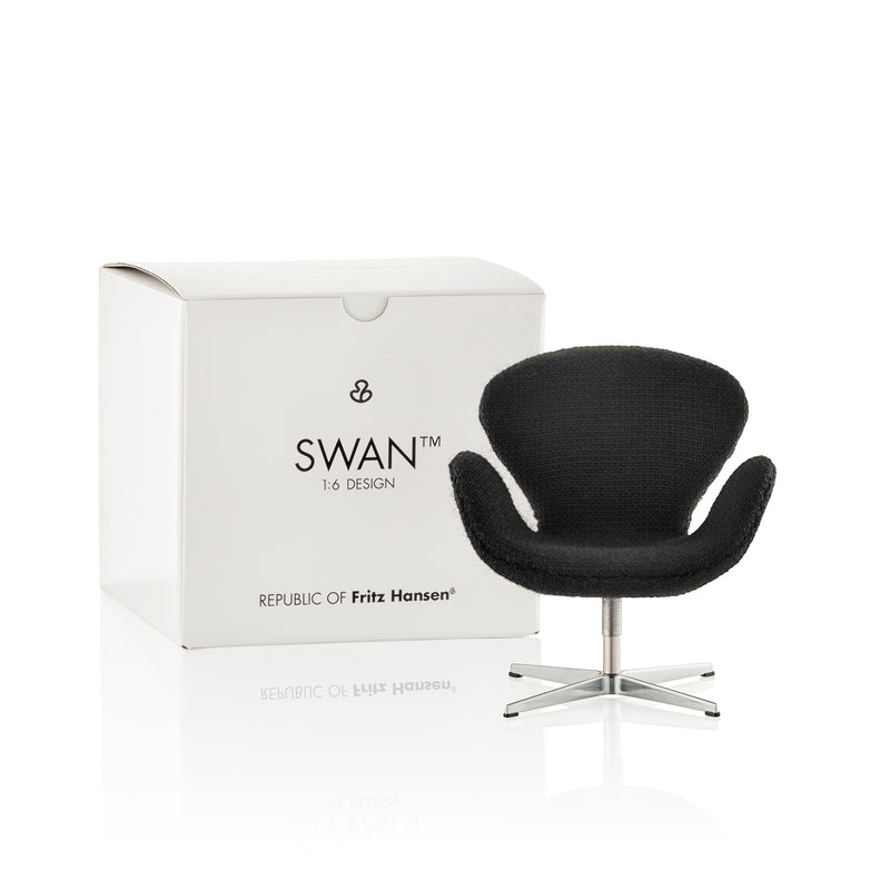Fritz Hansen - Miniatur Schwan Sessel | schwarz