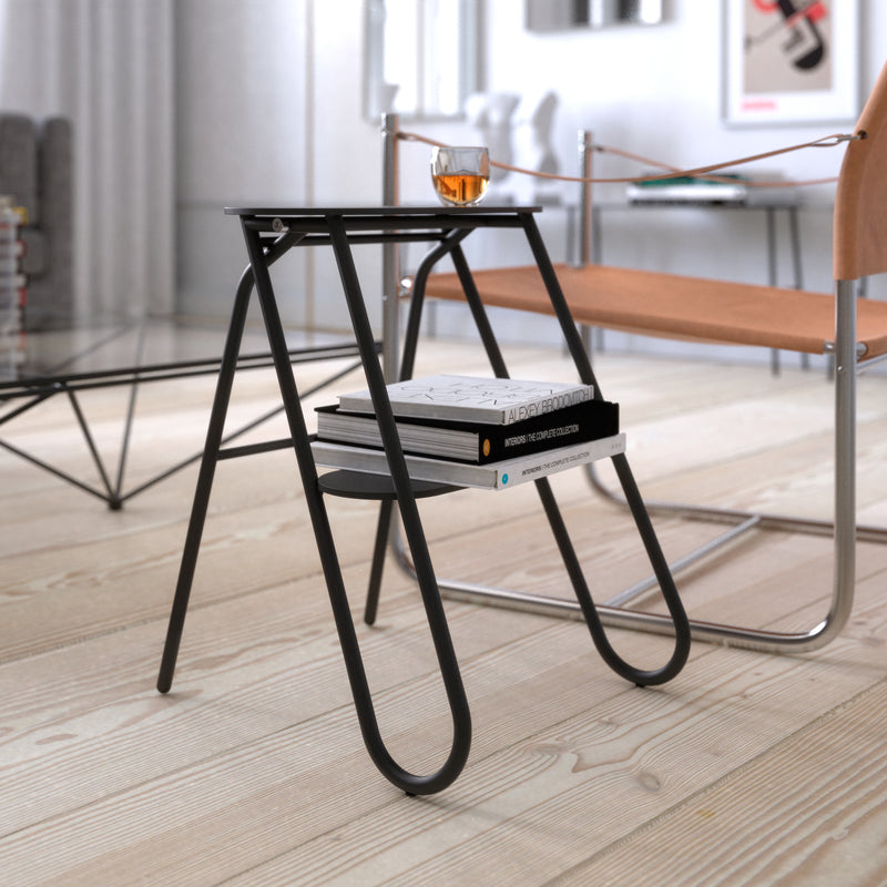 Frost - Bukto Tritthocker klappbar | H 46 cm / schwarz