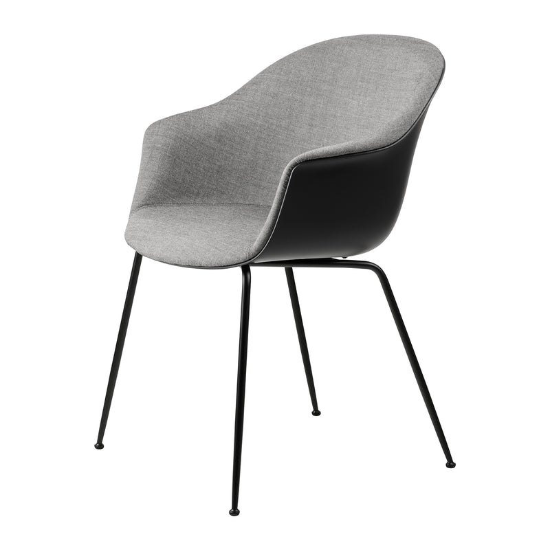 Gubi - Bat Dining Stuhl mit Frontpolsterung | Kvadrat Remix 3 (152) / Conic Base