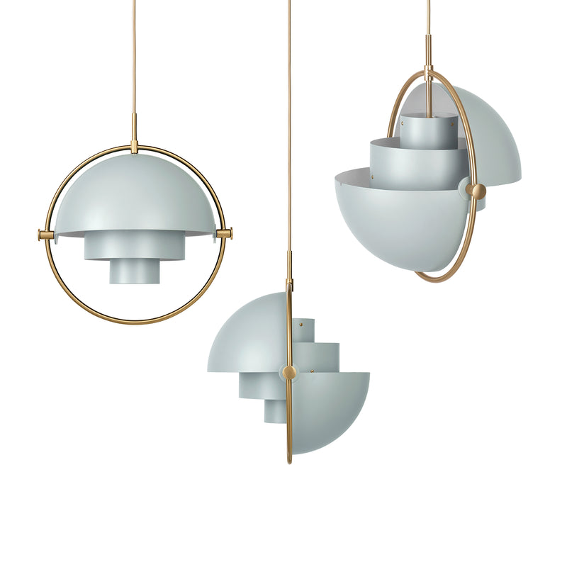 Gubi - Multi-Lite Pendelleuchte | Ø 36 cm / sea grey