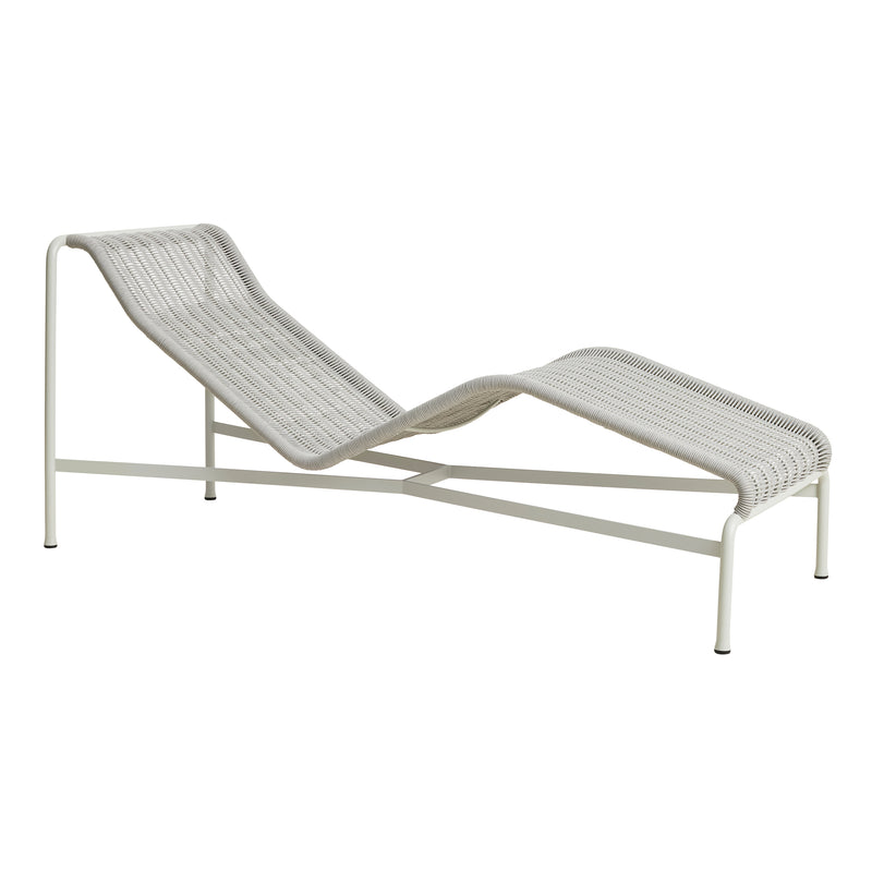 HAY - Palissade Cord Chaise Longue Liegestuhl | nebelgrau