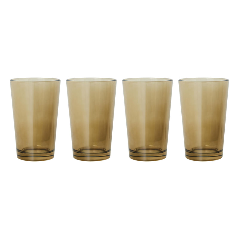 HKliving - 70's Glas Teebecher | mud brown