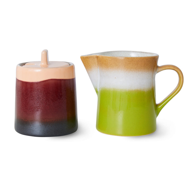 HKliving - 70's Milch und Zucker-Set |