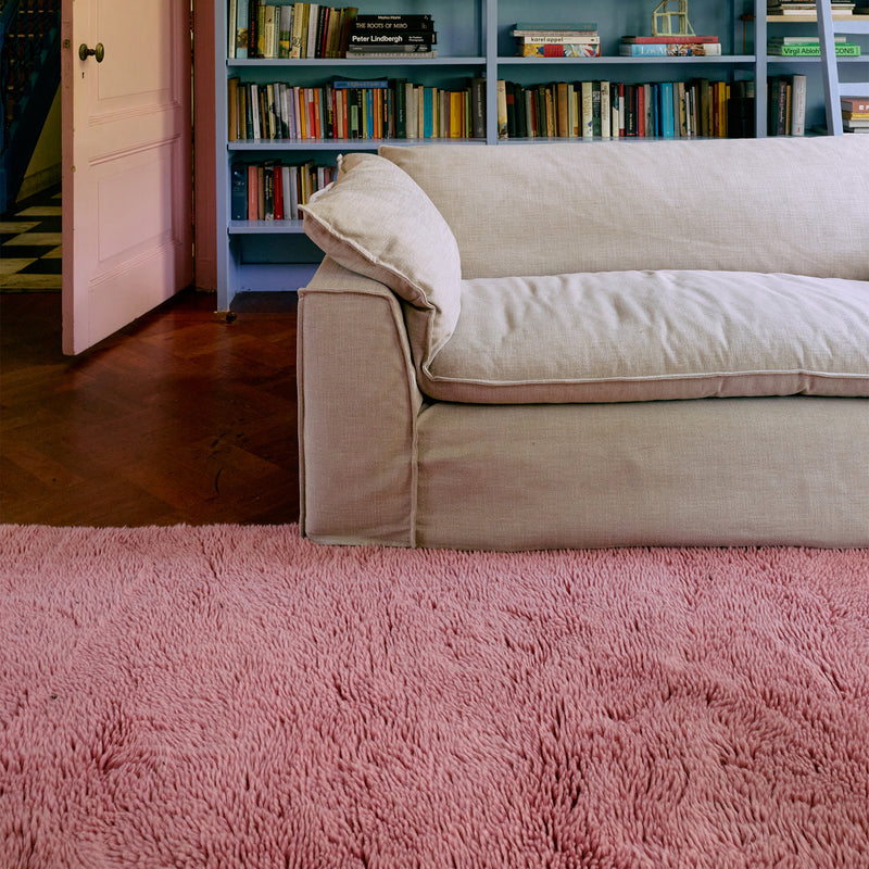 HKliving - Fluffy Teppich | 150 x 240 cm / pink