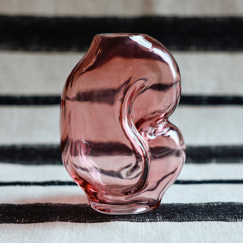 HKliving - Gleam Glasvase | small / rose