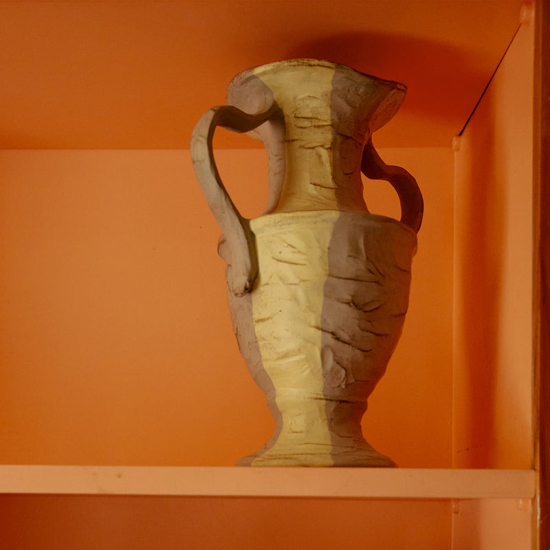HKliving - New Classics Vase | cream stripes