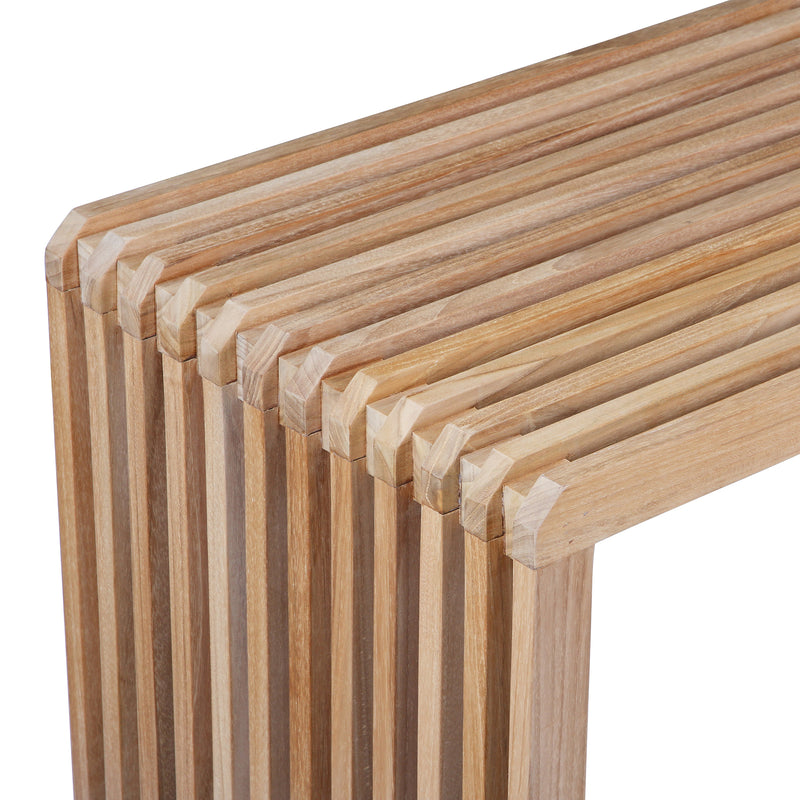 HKliving - Slatted Bank | 160 cm / Teak natur