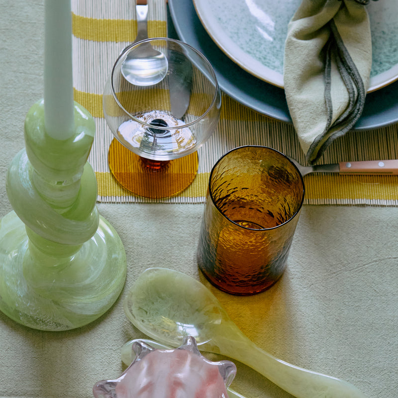 HKliving - Tube Trinkglas | amber