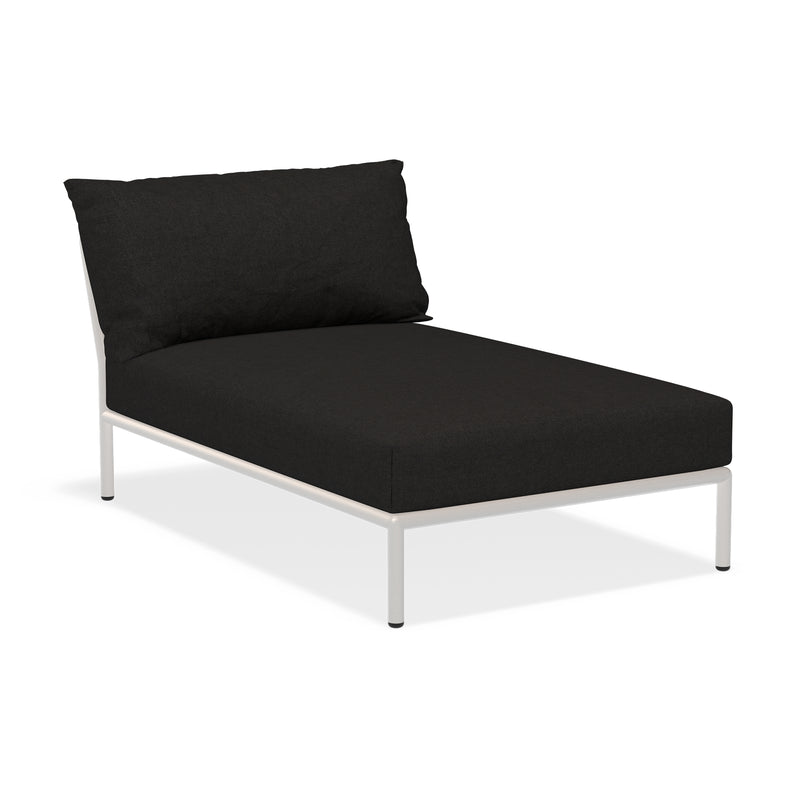 HOUE - Level 2 Chaise Longue | charcoal / muted white