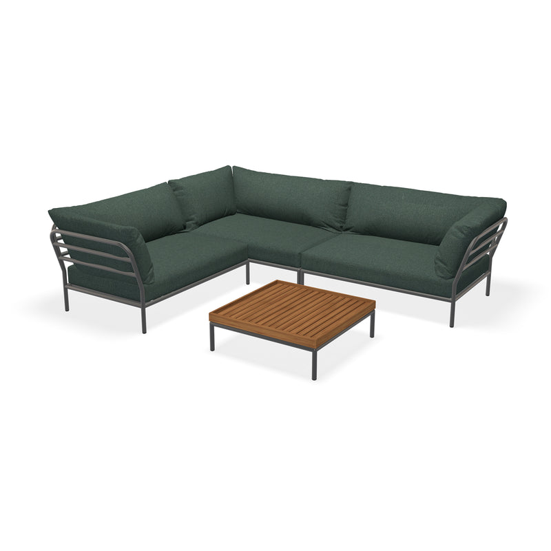 HOUE - Level 2 Loungeset | alpine / Loungeset 7 (inkl. Beistelltisch) / dark grey