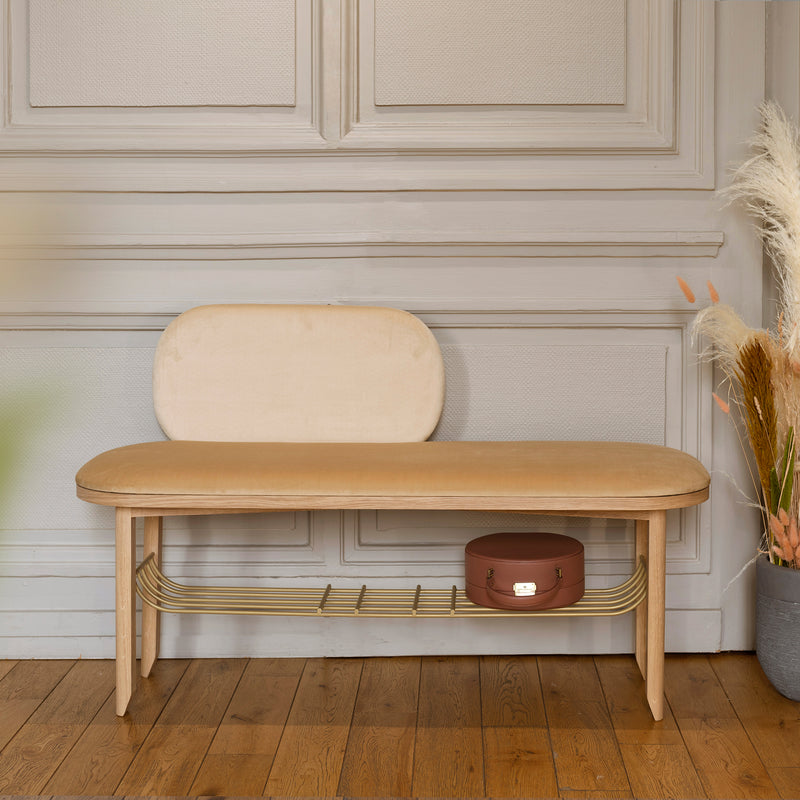 Hartô - Eustache Bank | Eiche natur/camel/beige
