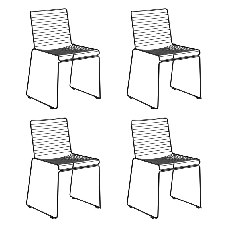 HAY - Hee Dining Chair (4er-Set) | schwarz