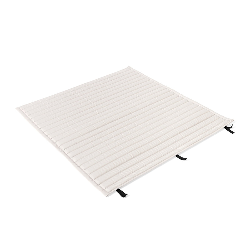 HAY - Palissade Quilted Cushion für Dining Bench | cremeweiß