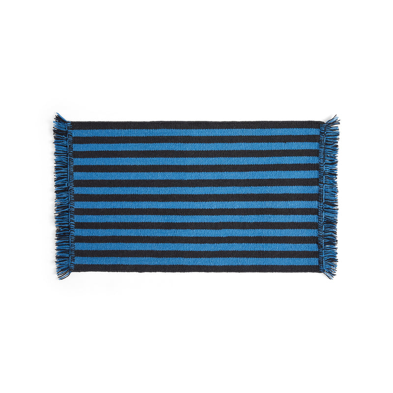 HAY - Stripes and Stripes Wool Teppich | blue
