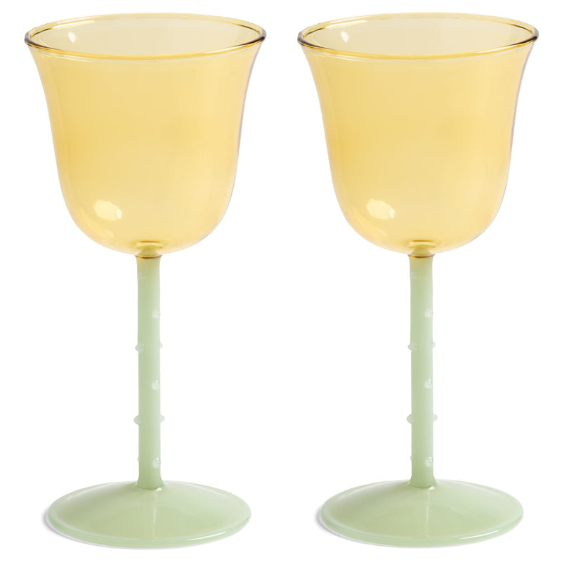 &klevering - Dot Weinglas | gelb
